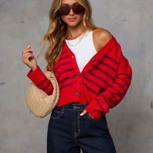 Upper Class Striped Cardigan
