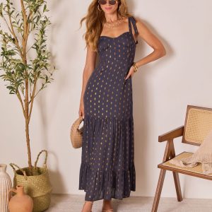 Coastline Calls Tiered Maxi Dress