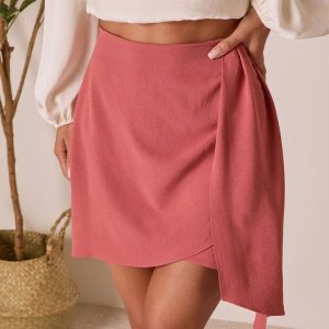 Karlena Draped Mini Skirt