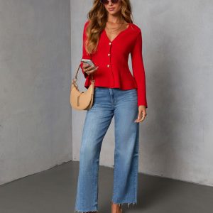 Jesina Peplum Sweater Top