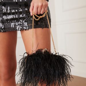 Emily Feather Clutch