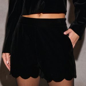 Seasons Greetings Velvet Shorts