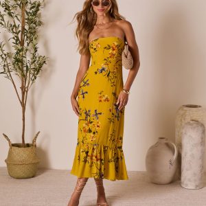 Nakita Fishtail Maxi Dress