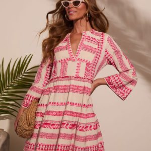 Sonny Abstract Tunic Mini Dress