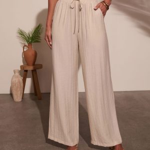 Pamella Pleated Wide Leg Pants