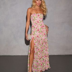 Lily Song Floral Drop Waist Maxi Dress