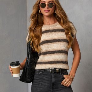 Sepia Breeze Striped Sweater