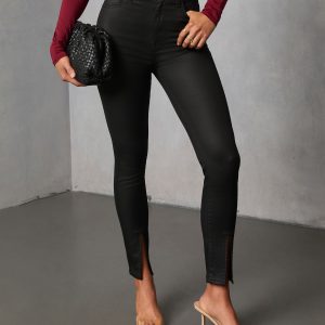 Kourtney Super Stretch High Rise Coated Jeans