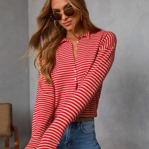 Madeley Contrast Striped Cardigan