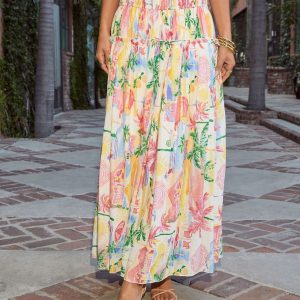 Island Muse Tropical Maxi Skirt
