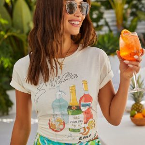 Italian Summer Aperol Spritz Graphic Tee