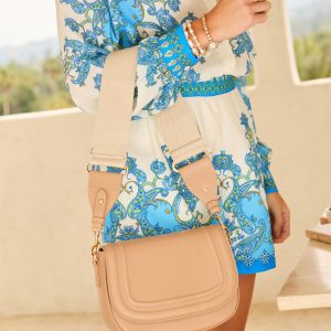 Clove Wide Strap Crossbody Bag