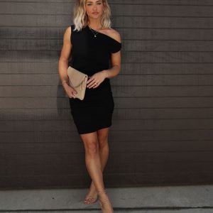 Josia Jersey Ruched Mini Dress