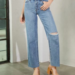 Woolridge High Rise Straight Leg Jeans