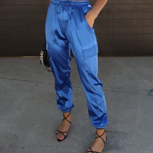 Athena Satin Cargo Pants
