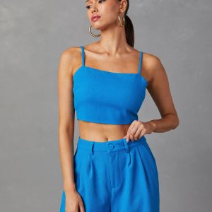 Tania Sleeveless Crop Top