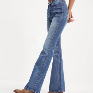 Retro High Rise Bell Bottom Denim