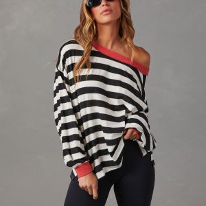 Morwenna Striped Long Sleeve Top