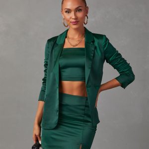 Kaito Satin Crop Tank